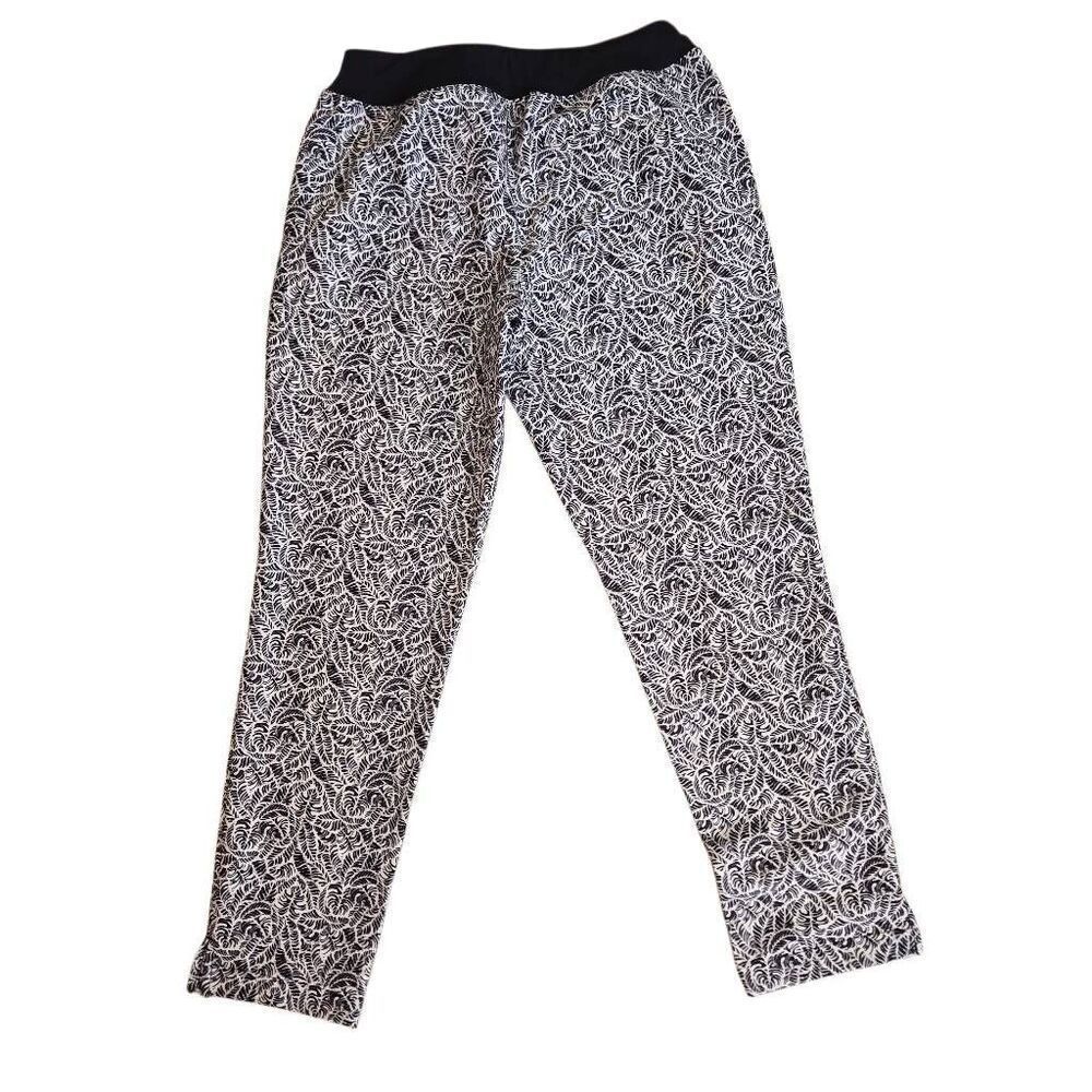 Tommy Bahama Everyday Active Womens Print Stretch Pants Black White Size Small - Picture 3 of 10